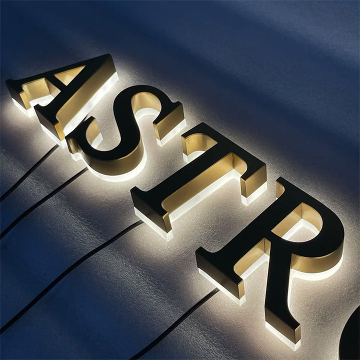 Custom LED Backlit Channel Letters for Business Signage & Decor – LumBRST